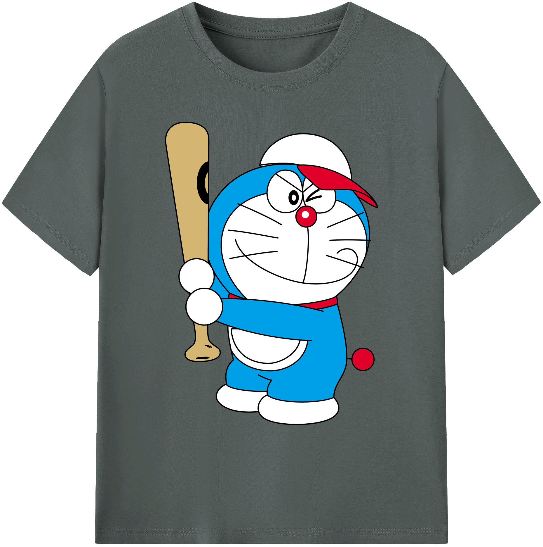 （画像用） ドラえもん Doraemon 綿100％ メンズ半袖Tシャツ｜肌触りやわらか＆通気性